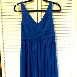 David’s Bridal Horizon Blue Bridesmaid’s Dress